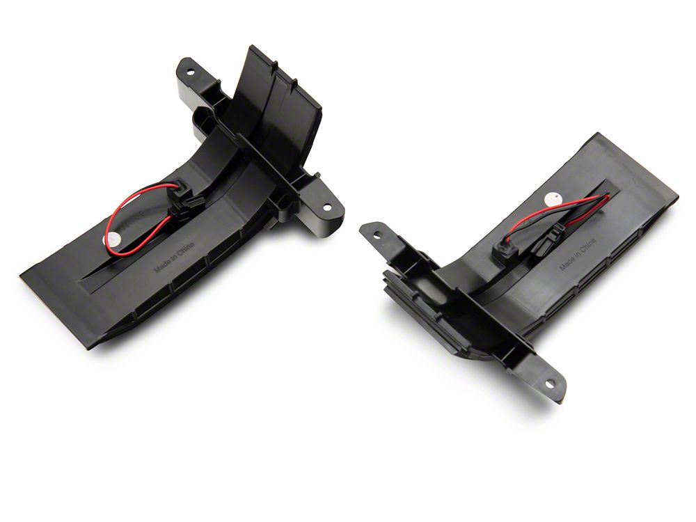 Raxiom Axial Series Dual-Row Amber LED Tow Mirror Lights; Smoked (15-19 Sierra 3500 HD)