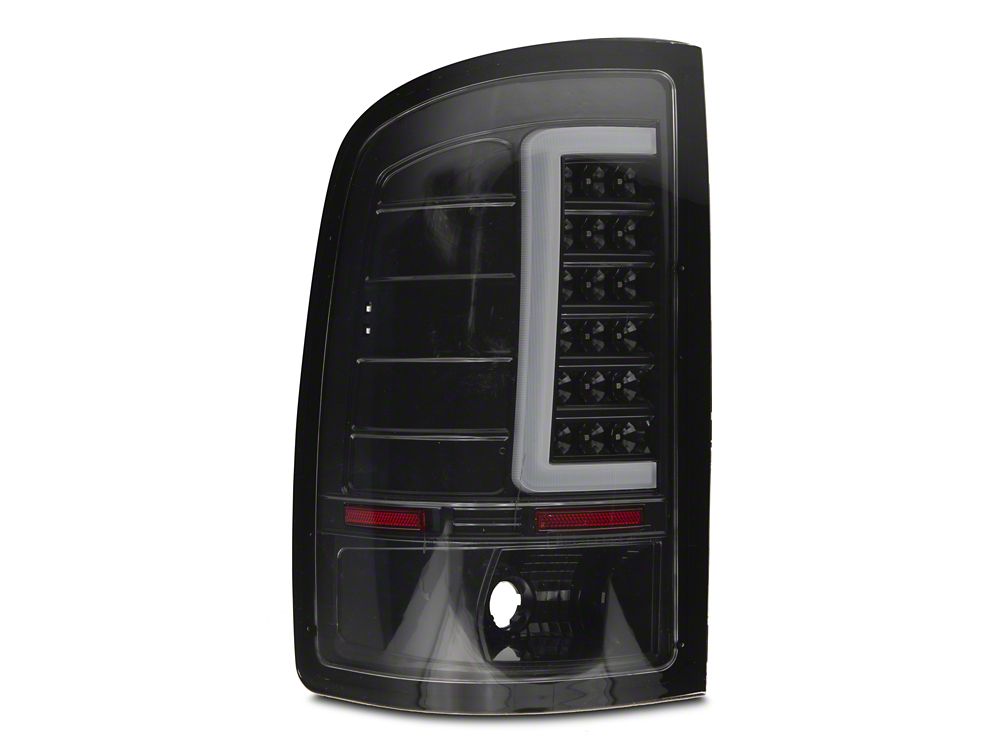 Raxiom Axial Series C-Tube LED Tail Lights; Black Housing; Clear Lens (07-14 Sierra 3500 HD SRW)