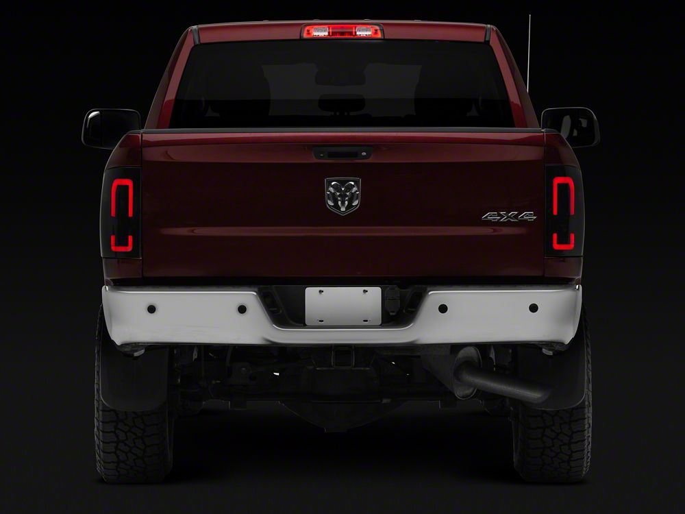 Raxiom Axial Series LED Tail Lights; Black Housing; Smoked Lens (10-18 RAM 3500 w/ Factory Halogen Tail Lights)