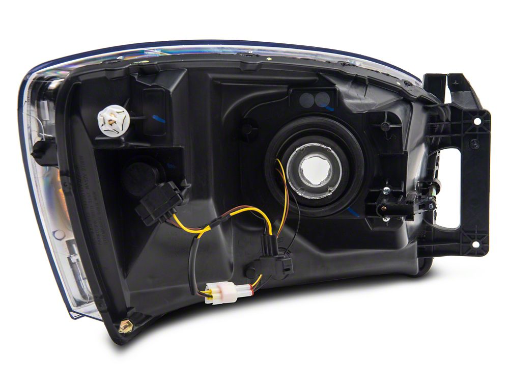 Raxiom Axial Series Headlights with Sequential LED Bar; Black Housing; Clear Lens (06-09 RAM 3500)
