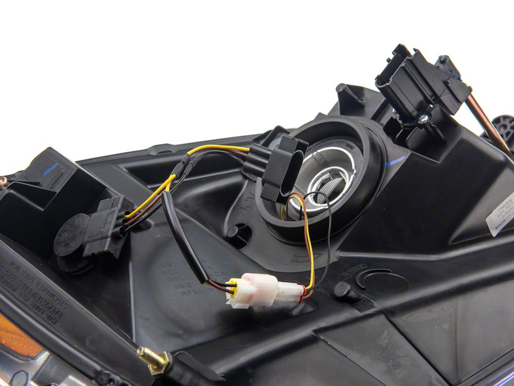 Raxiom Axial Series Headlights with Sequential LED Bar; Black Housing; Clear Lens (06-09 RAM 3500)