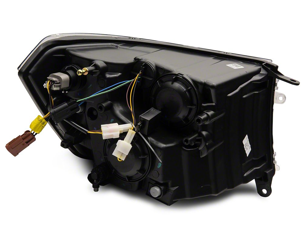 Raxiom Axial Series Headlights with Sequential LED Bar; Black Housing; Clear Lens (10-18 RAM 3500 w/ Factory Halogen Non-Projector Headlights)