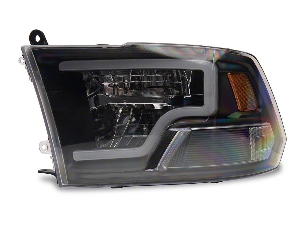 Raxiom Axial Series LED Headlights; Black Housing; Clear Lens (10-18 RAM 3500 w/ Factory Halogen Non-Projector Headlights)