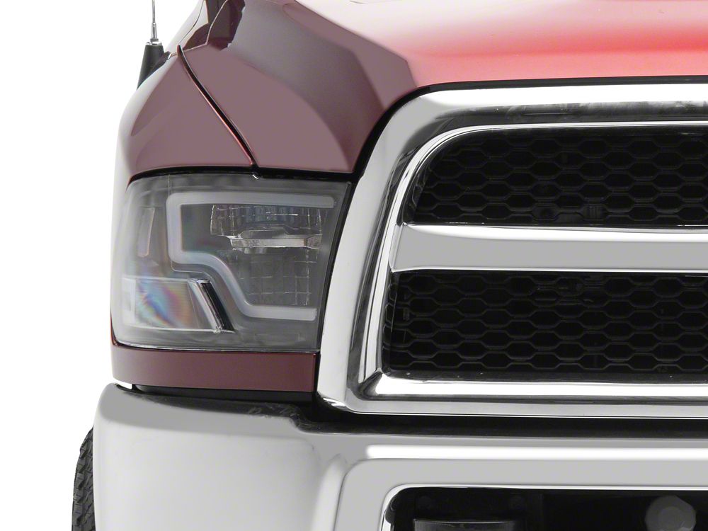 Raxiom Axial Series LED Headlights; Black Housing; Clear Lens (10-18 RAM 3500 w/ Factory Halogen Non-Projector Headlights)