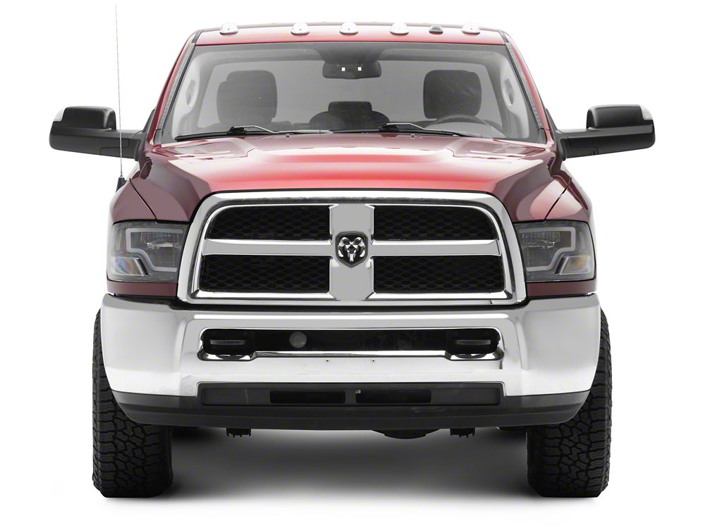 Raxiom Axial Series LED Headlights; Black Housing; Clear Lens (10-18 RAM 3500 w/ Factory Halogen Non-Projector Headlights)
