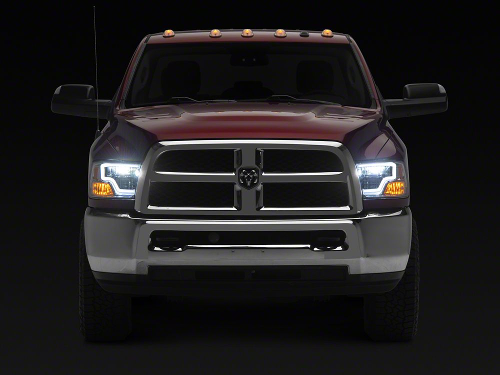 Raxiom Axial Series LED Headlights; Chrome Housing; Clear Lens (10-18 RAM 3500 w/ Factory Halogen Headlights)