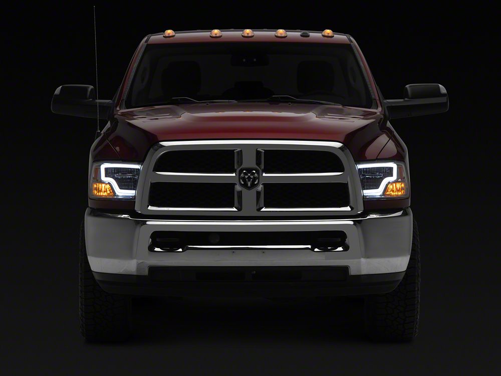 Raxiom Axial Series LED Headlights; Chrome Housing; Clear Lens (10-18 RAM 3500 w/ Factory Halogen Headlights)