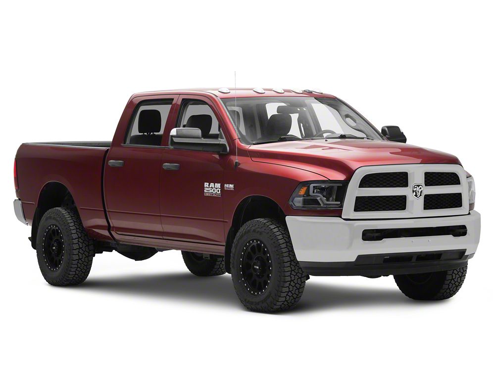 Raxiom LED Bar Headlights; Black Housing; Clear Lens (10-18 RAM 3500 w/ Factory Halogen Non-Projector Headlights)