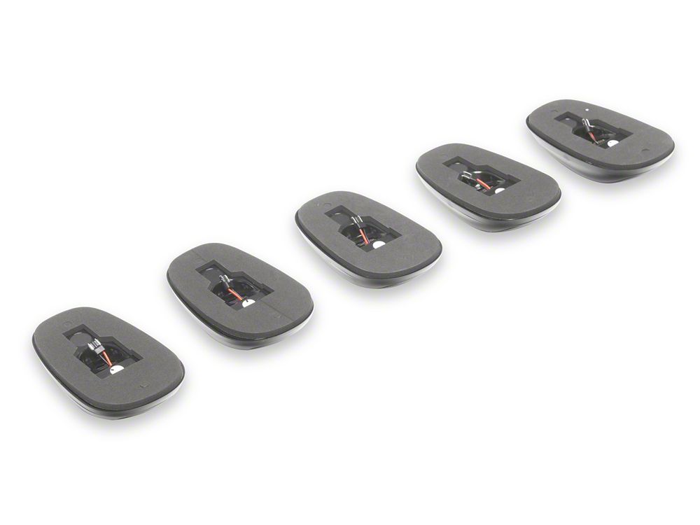 Raxiom Axial Series LED Cab Roof Clearance Lighting; White; Smoked Lens (03-18 RAM 3500 w/ Factory Clearance Lights)