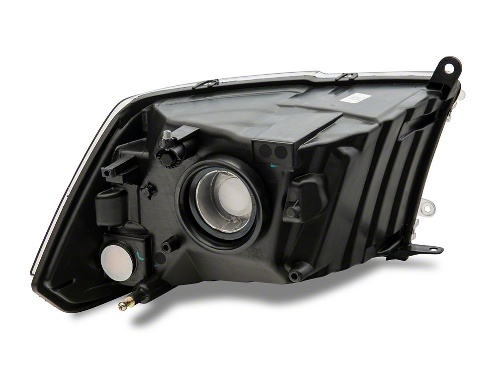 Raxiom Axial Series OEM Style Replacement Headlights with Single Bulb; Chrome Housing; Clear Lens (10-18 RAM 3500 w/ Factory Halogen Non-Projector Headlights)