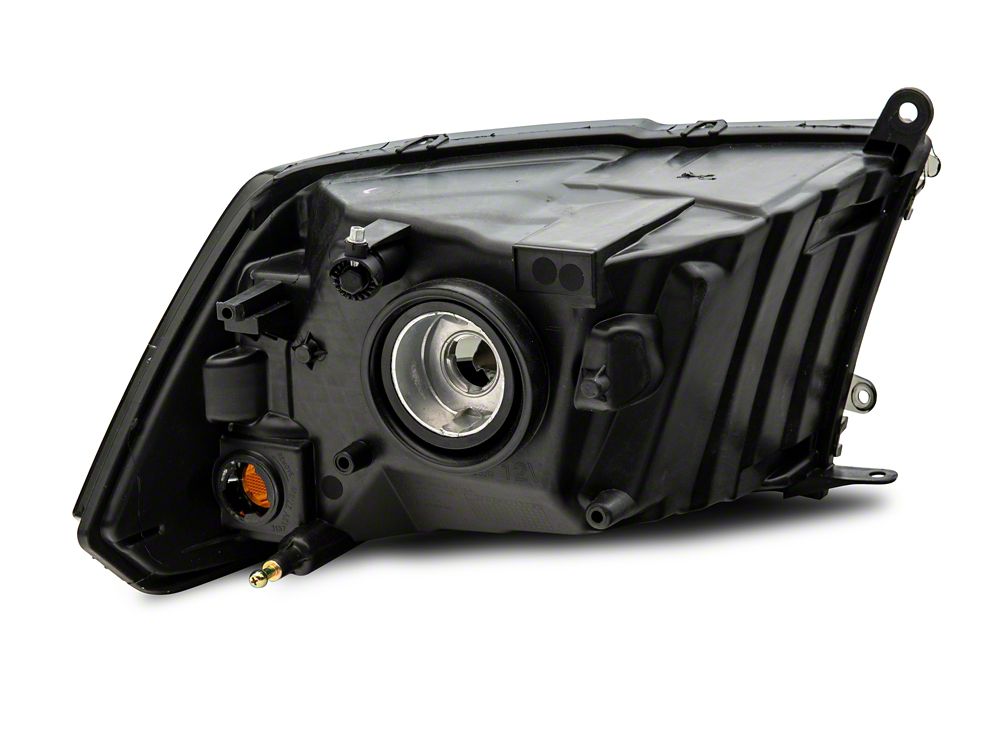 Raxiom Axial Series OEM Style Replacement Headlights with Single Bulb; Chrome Housing; Smoked Lens (10-18 RAM 3500 w/ Factory Halogen Non-Projector Headlights)