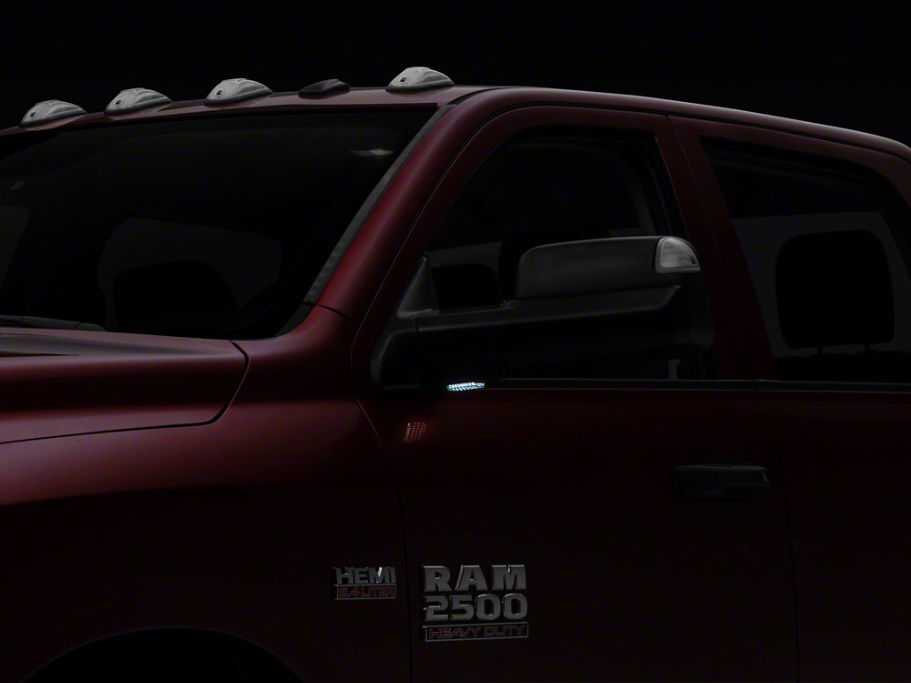 Raxiom Axial Series LED Mirror Puddle Lights; Smoked (11-18 RAM 3500)