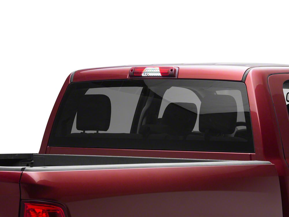 Raxiom V2 LED Third Brake Light; Chrome Housing; Red Lens (10-18 RAM 3500)