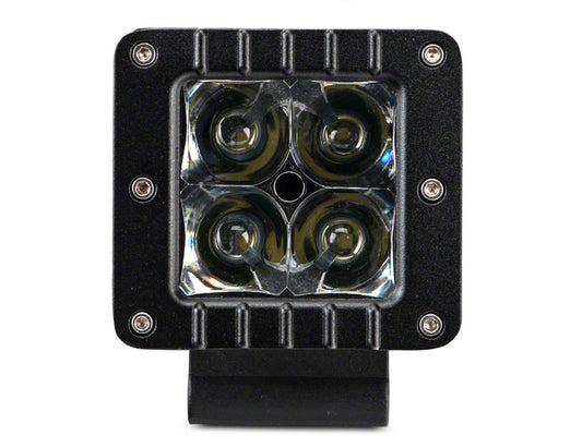 Raxiom 3-Inch Square LED Light; Flood Beam (Universal; Some Adaptation May Be Required)