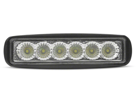 Raxiom 6-Inch Slim 6-LED Off-Road Light; Flood Beam (Universal; Some Adaptation May Be Required)