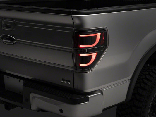 Raxiom G2 LED Tail Lights; Black Housing; Clear Lens (09-14 F-150 Styleside)