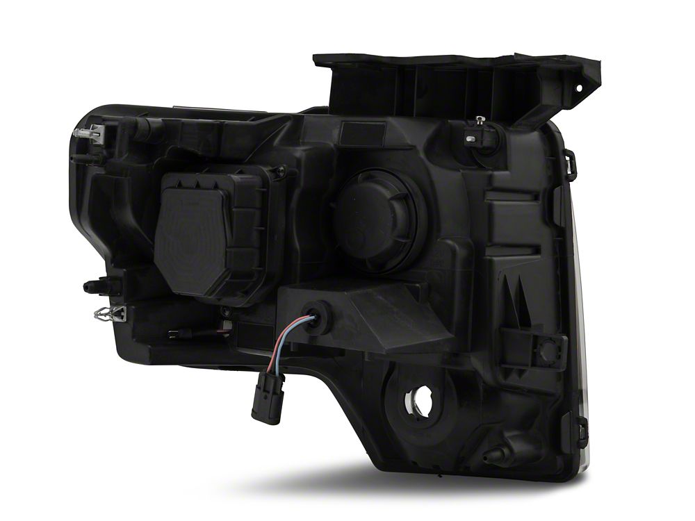 Raxiom G2 Super White LED Halo Projector Headlights; Black Housing; Clear Lens (09-14 F-150 w/ Factory Halogen Headlights)