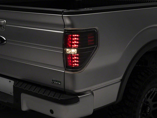 Raxiom LED Tail Lights; Black Housing; Clear Lens (09-14 F-150 Styleside)