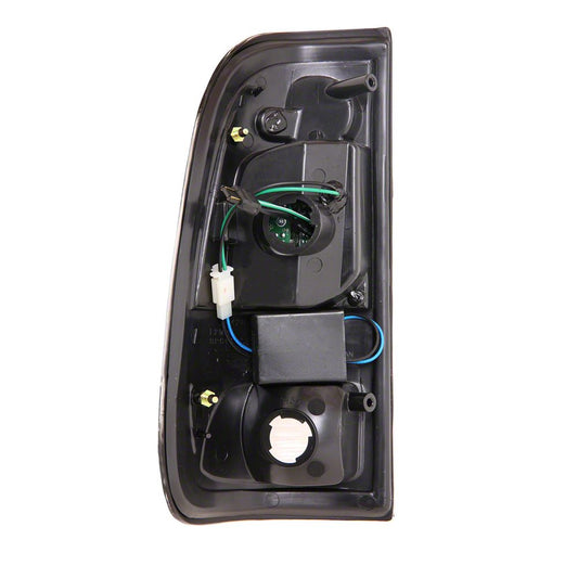 Raxiom LED Tail Lights; Black Housing; Red/Clear Lens (97-03 F-150 Styleside)