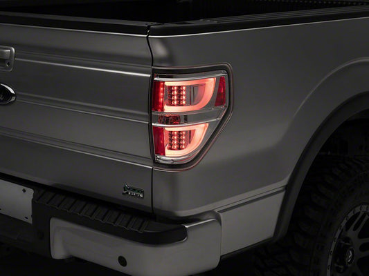 Raxiom G2 LED Tail Lights; Chrome Housing; Clear Lens (09-14 F-150 Styleside)