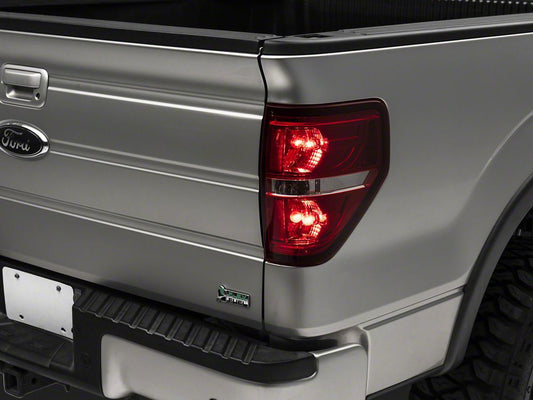 Raxiom Tail Lights; Chrome Housing; Red/Clear Lens (09-14 F-150 Styleside)
