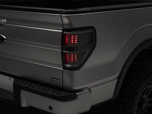 Raxiom G2 LED Tail Lights; Chrome Housing; Smoked Lens (09-14 F-150 Styleside)