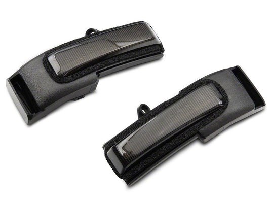Raxiom Axial Series Sequential LED Side Mirror Marker Lights; Smoked (15-18 F-150)