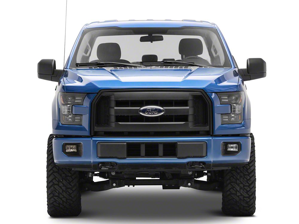 Raxiom LED Projector Headlights with Sequential Turn Signals; Black Housing; Clear Lens (15-17 F-150 w/ Factory Halogen Headlights)