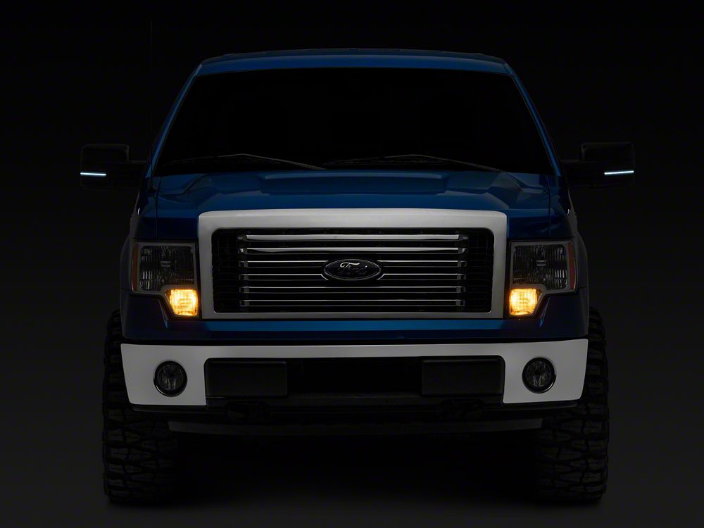 Raxiom Axial Series White LED Mirror Turn Signal; Smoked (09-14 F-150)
