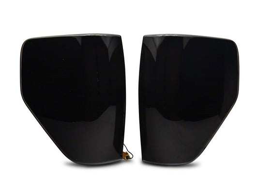 Raxiom Axial Series LED Tail Lights with Halo; Black Housing; Smoked Lens (09-14 F-150 Styleside)