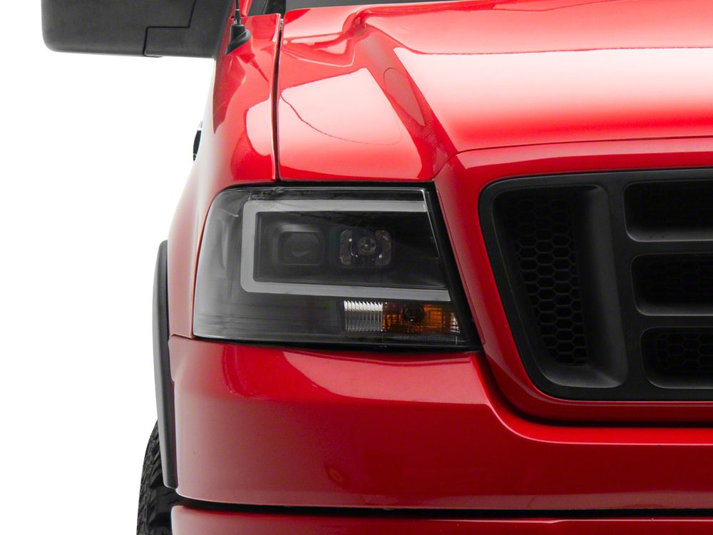 Raxiom Axial Series Projector Headlights; Black Housing; Clear Lens (04-08 F-150)