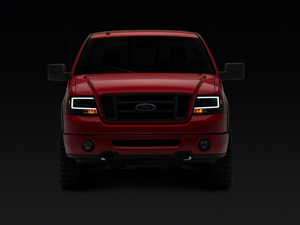 Raxiom Axial Series Projector Headlights; Black Housing; Clear Lens (04-08 F-150)