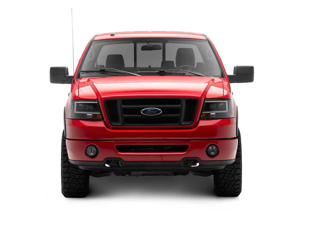 Raxiom Axial Series Projector Headlights; Black Housing; Clear Lens (04-08 F-150)