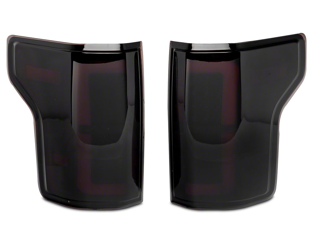 Raxiom Axial Series LED Tail Lights; Black Housing; Smoked Lens (15-17 F-150 w/ Factory Halogen Tail Lights)