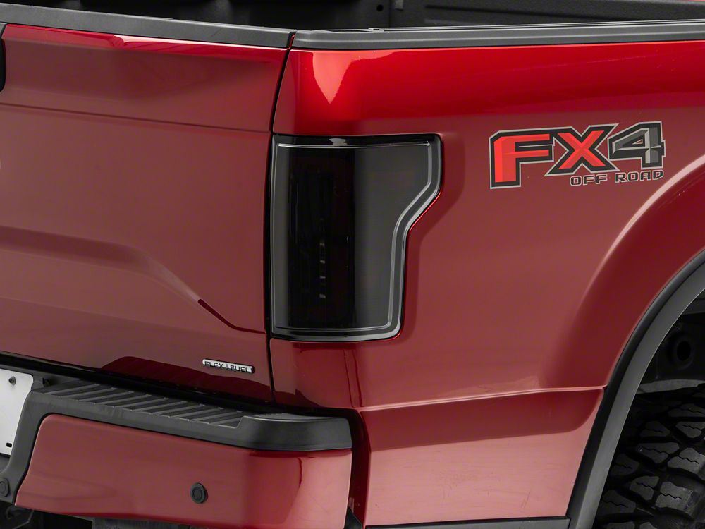 Raxiom Axial Series LED Tail Lights; Black Housing; Smoked Lens (15-17 F-150 w/ Factory Halogen Tail Lights)