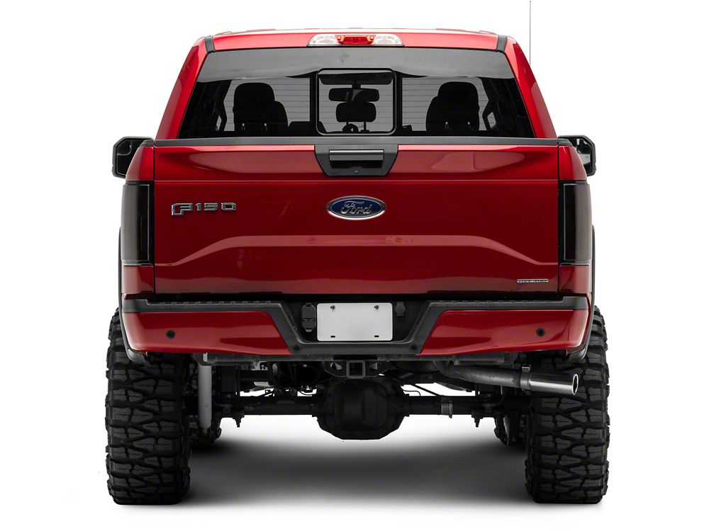 Raxiom Axial Series LED Tail Lights; Black Housing; Smoked Lens (15-17 F-150 w/ Factory Halogen Tail Lights)