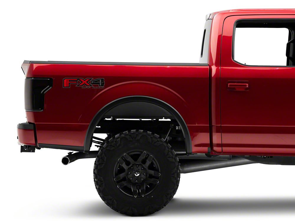 Raxiom Axial Series LED Tail Lights; Black Housing; Smoked Lens (15-17 F-150 w/ Factory Halogen Tail Lights)