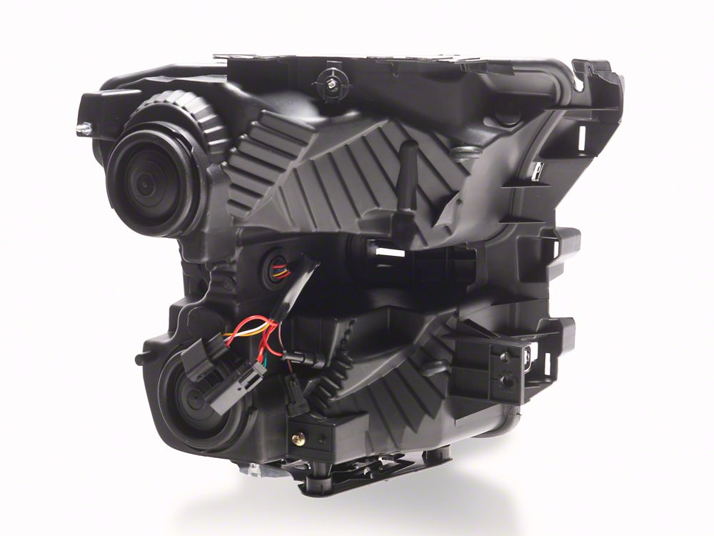 Raxiom XR Series LED Projector Headlights with DRL; Black Housing; Clear Lens (15-17 F-150 w/ Factory Halogen Headlights)
