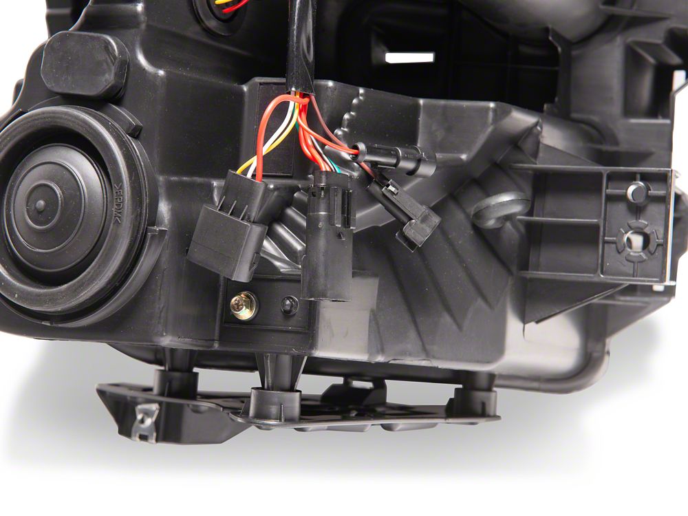 Raxiom XR Series LED Projector Headlights with DRL; Black Housing; Clear Lens (15-17 F-150 w/ Factory Halogen Headlights)