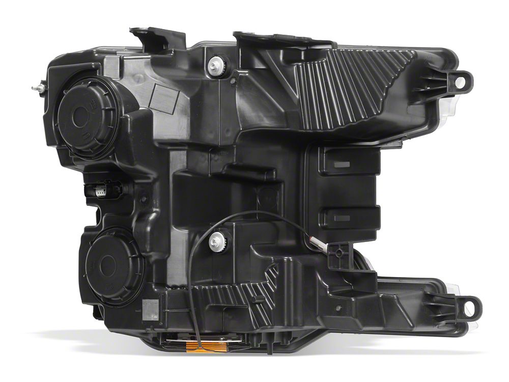 Raxiom LED Halo Surround Headlights with White DRL; Black Housing; Clear Lens (18-20 F-150 w/ Factory Halogen Headlights)