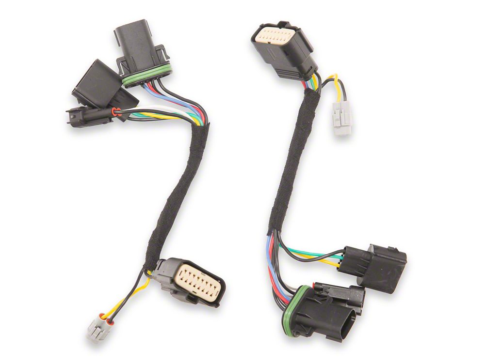 Raxiom LED Halo Surround Headlights with White DRL; Black Housing; Clear Lens (18-20 F-150 w/ Factory Halogen Headlights)