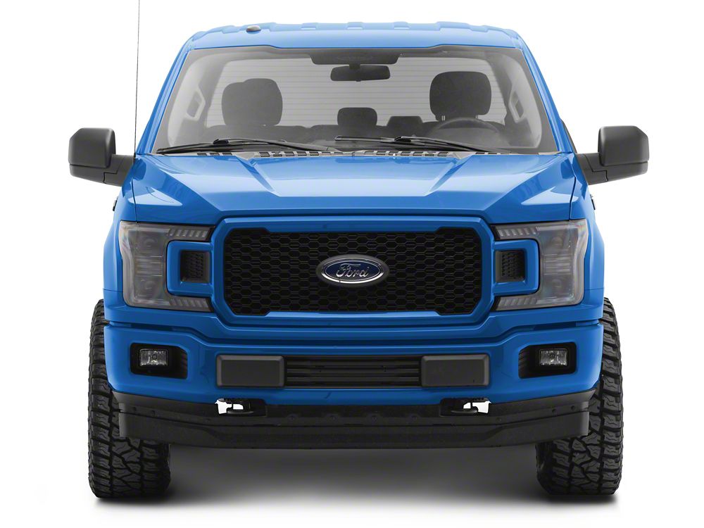Raxiom LED Halo Surround Headlights with White DRL; Black Housing; Clear Lens (18-20 F-150 w/ Factory Halogen Headlights)