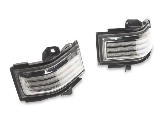 Raxiom Axial Series LED Side Mirror Turn Signal Lights; Clear (15-25 F-150 w/ Factory Towing Mirrors)