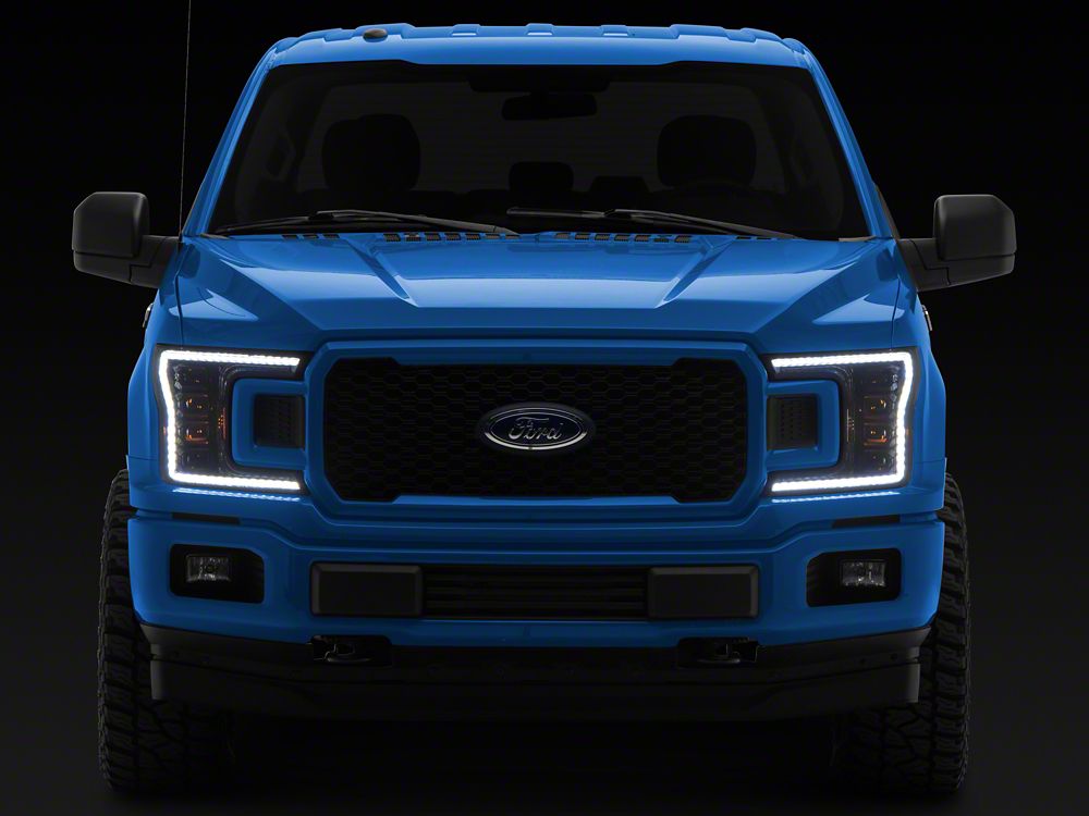 Raxiom CXR Series V2 LED Headlights; Black Housing; Clear Lens (18-20 F-150, Excluding Raptor)