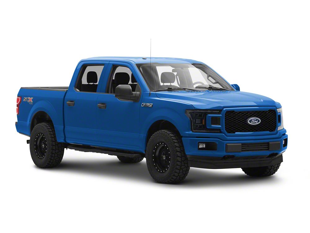 Raxiom CXR Series LED Headlights with Sequential Turn Signals; Black Housing; Clear Lens (18-20 F-150 w/ Factory Halogen Headlights)