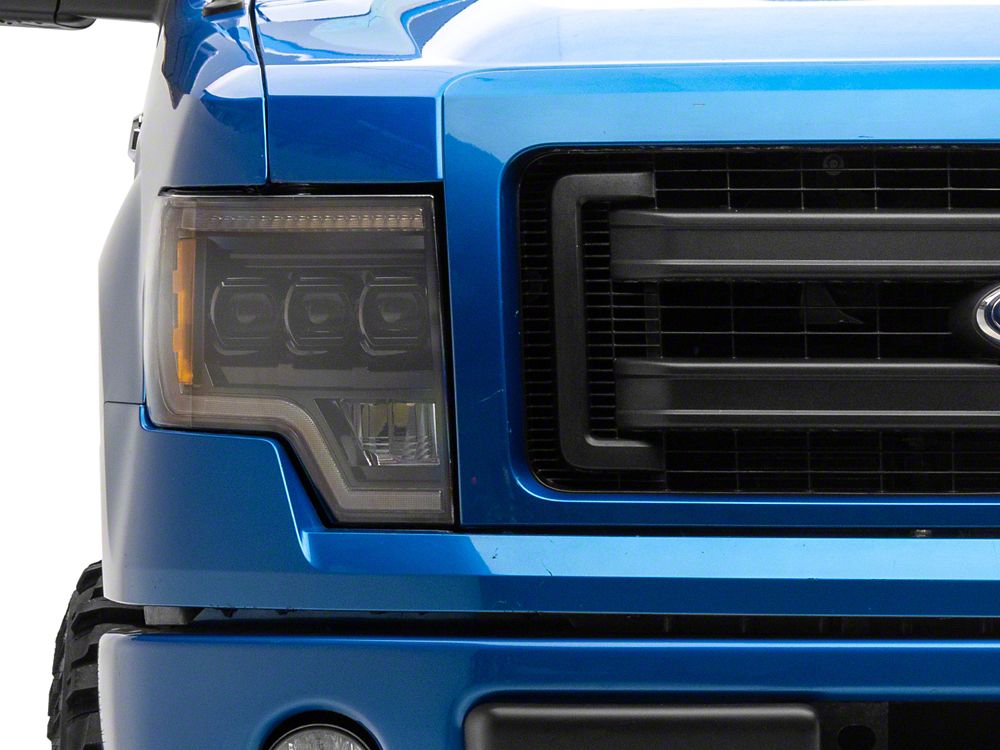 Raxiom CXR Series LED Projector Headlights; Black Housing; Clear Lens (09-14 F-150)