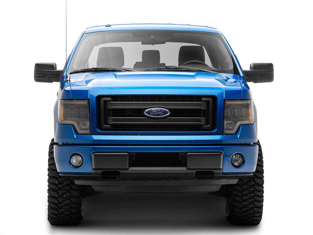 Raxiom CXR Series LED Projector Headlights; Black Housing; Clear Lens (09-14 F-150)