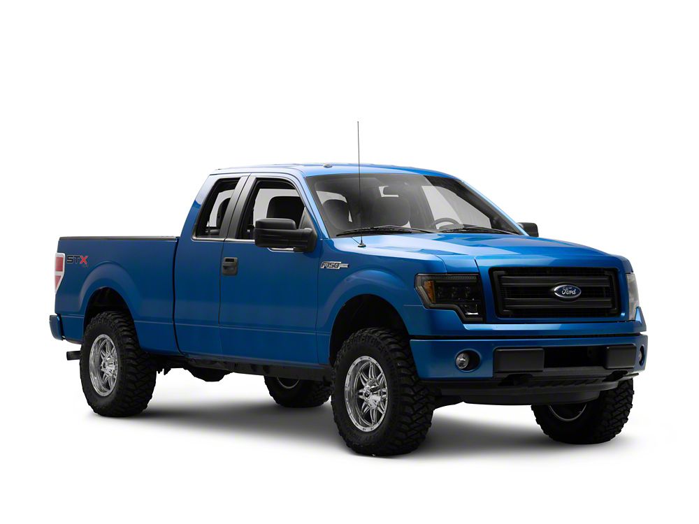 Raxiom CXR Series LED Projector Headlights; Black Housing; Clear Lens (09-14 F-150)