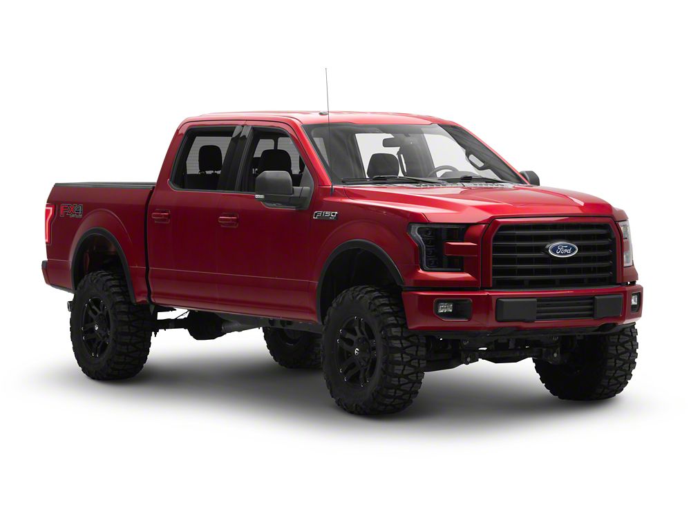Raxiom CXR Series V2 LED Projector Headlights; Black Housing; Clear Lens (15-17 F-150; 18-20 F-150 Raptor)