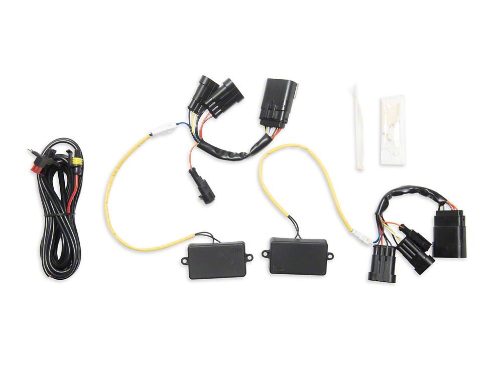 Raxiom CXR Series LED Headlights with Amber DRL; Black Housing; Clear Lens (18-20 F-150)